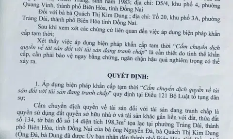 Đồng Nai: Cần sớm làm rõ thông tin chồng vừa chết, vợ vội chiếm đoạt tài sản