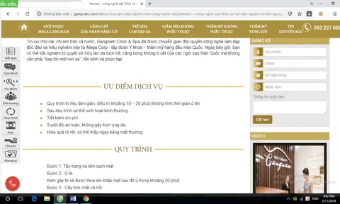 Thẩm mỹ viện Mega Gangnam quảng cáo dịch vụ không phép, lừa dối khách hàng?