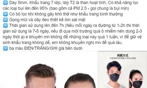 'Ma trận' khẩu trang chống bụi mịn: Đừng vì tiện mà mất tiền oan
