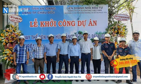 An Giang khởi công dự án chiếu sáng tiết kiệm điện năng, bảo vệ môi trường