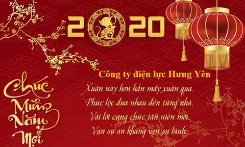 Công ty Điện lực Hưng Yên gửi lời chúc mừng năm mới 2020