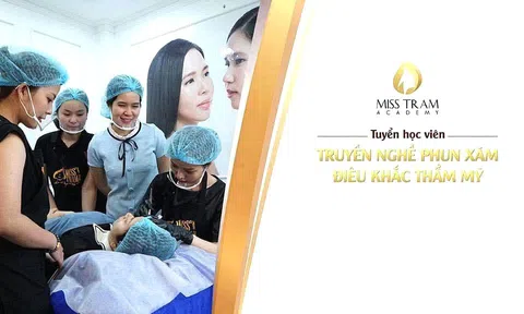 Học phí đào tạo nghề phun xăm thẩm mỹ (chân mày, mí mắt, bờ môi) bao nhiêu?