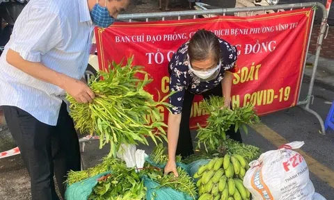 Ấm lòng những chuyến xe rau 0 đồng giữa tâm dịch