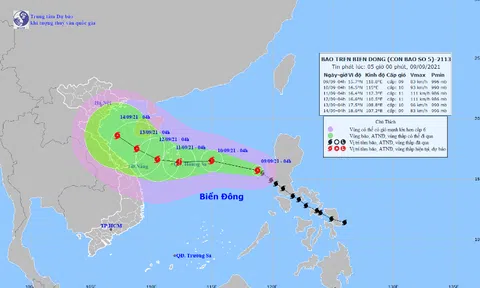 Cập nhật tin bão trên biển Đông (cơn bão số 5)