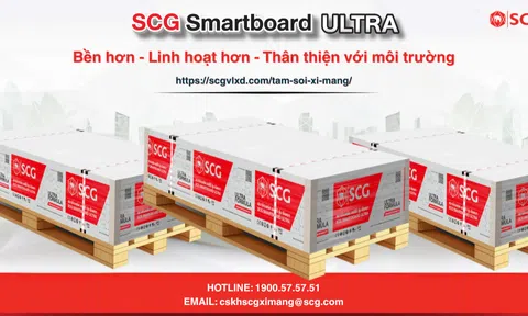 SCG VLXD cung cấp tấm cemboard SCG Smartboard Ultra: Bền hơn - Linh hoạt hơn - Thân thiện với môi trường
