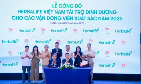 Herbalife Việt Nam tiếp tục tài trợ sản phẩm dinh dưỡng cho các vận động viên xuất sắc Việt Nam năm 2026
