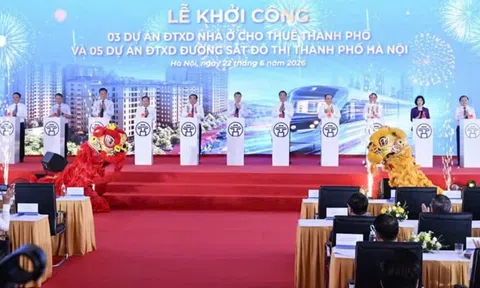 Thủ tướng Lê Minh Hưng dự lễ khởi công 5 tuyến metro và 3 dự án nhà ở cho thuê tại Hà Nội