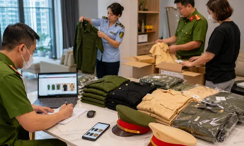 Hà Nội xử phạt chủ shop online rao bán quần áo giống quân phục Công an trên Facebook