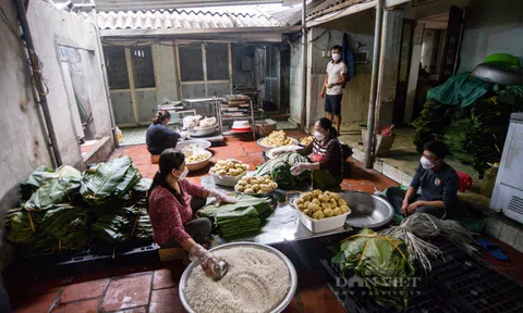 Ghé thăm làng bánh chưng Tranh Khúc để thấy Tết đã về rất gần
