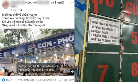 Xác minh thông tin vụ việc du khách phản ánh bị "chém giá" thuê chiếu nghỉ ở Chùa Hương