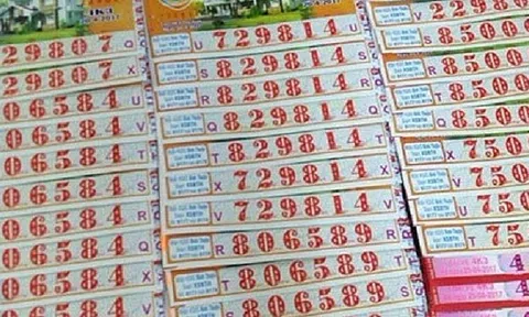 Thanh niên bị bắt khi mang vé số giả đi lĩnh thưởng