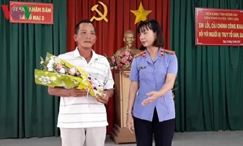 Đồng Nai: Một công dân được VKS công khai xin lỗi sau gần 3 năm truy tố oan