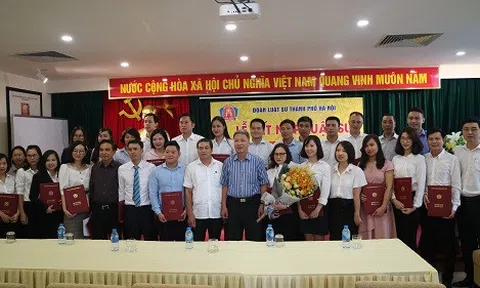 Đoàn Luật sư Hà Nội kết nạp 37 luật sư thành viên mới gia nhập