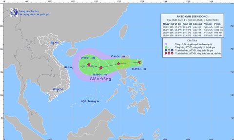 Khi nào áp thấp nhiệt đới sẽ mạnh lên thành bão vào Biển Đông?