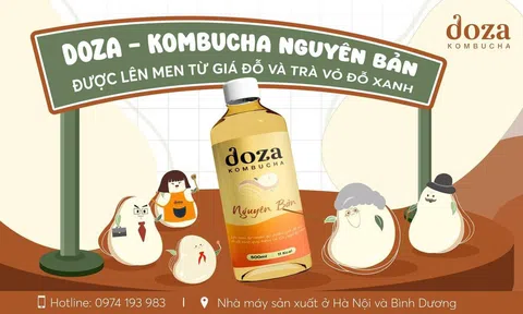 Doza Kombucha: Thương hiệu tiên phong với sản phẩm Trà Vỏ Đỗ Xanh độc đáo