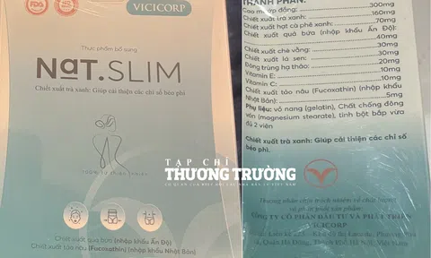 Giảm cân NaT.Slim do Boss Đoàn Việt Hương phân phối có dấu hiệu lưu hành hàng giả, ảnh hưởng sức khỏe người tiêu dùng?