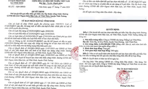 Vĩnh Phúc: Nhiều nhà thầu không thể hiện năng lực nhưng vẫn trúng các gói thầu có giá trị lớn trên địa bàn