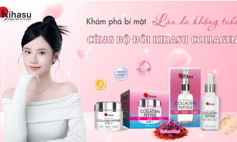 Khám Phá Bí Mật Làn Da Không Tuổi Cùng Bộ Đôi Chăm Sóc Da Collagen Kihasu