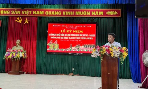 Xã Tùng Lộc - Hà Tĩnh: Tổ chức Lễ kỷ niệm 80 năm Ngày truyền thống Công an nhân dân Việt Nam