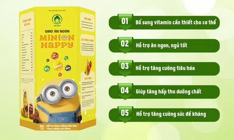 Thực hư về siro ăn ngon Minion Happy 5in1 - Bé khỏe mạnh, mẹ an lòng?