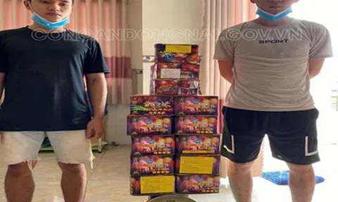 Đồng Nai: Bắt 2 đối tượng tàng trữ pháo nổ