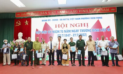 Phường Dịch Vọng - Hà Nội tích cực tổ chức các hoạt động đền ơn đáp nghĩa