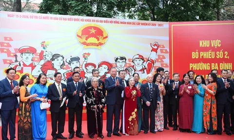 Tổng Bí thư Tô Lâm tham gia bầu cử tại phường Ba Đình, Hà Nội