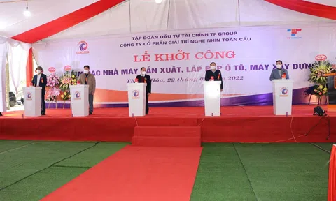 Thanh Hóa: Khởi công Cụm các nhà máy sản xuất, lắp ráp ô tô, máy xây dựng