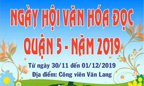 UBND quận 5 (TP.HCM) tổ chức Ngày hội văn hóa đọc phục vụ người dân