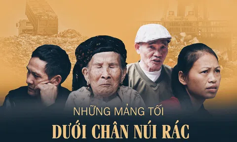Những mảng tối dưới chân núi rác