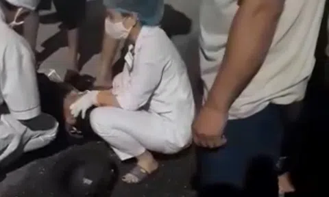 Đông Triều, Quảng Ninh:  Thi công không lắp đèn cảnh báo ban đêm nhiều người đi đường gặp nạn