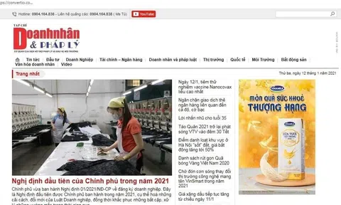 Chuyển đổi Thời báo Doanh nhân thành tạp chí Doanh nhân và Pháp lý