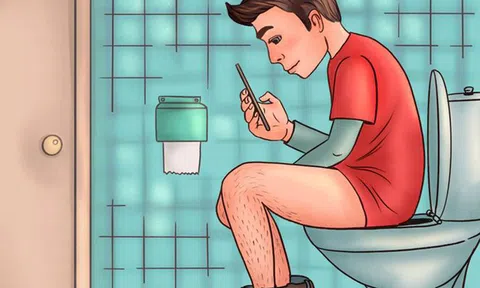 Dùng điện thoại trong toilet và những tác hại không tưởng