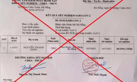 Tung kết quả xét nghiệm Covid-19 giả lên mạng xã hội, chủ tiệm sửa điện thoại bị phạt 12,5 triệu đồng