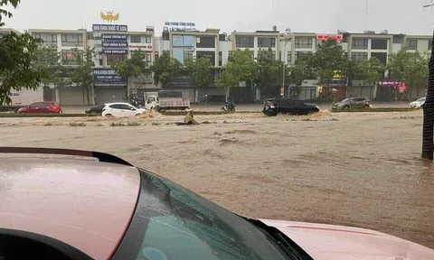 Thành phố Lào Cai: Mưa lớn đầu mùa gây ngập úng cục bộ nhiều tuyến phố