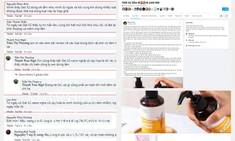 Gel X2 Nano Nghệ liên tục phủ sóng các group mẹ bầu và hội chị em bỉm sữa, duy trì độ hot của sản phẩm trên thị trường dung dịch vệ sinh