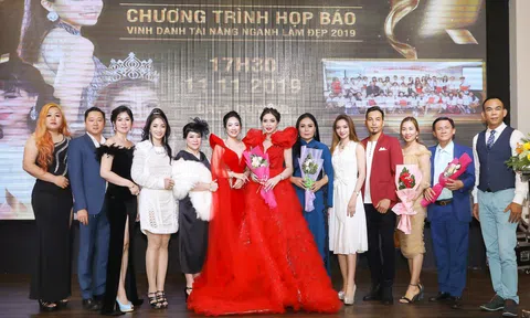 Họp báo Vinh danh tài năng ngành làm đẹp 2019
