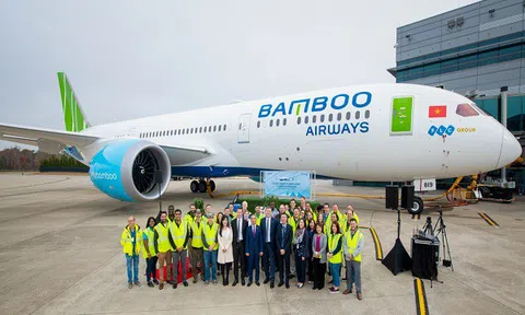 Hé lộ những hình ảnh đầu tiên của nội thất Boeing 787-9 Dreamliner mới gia nhập đội bay Bamboo Airways