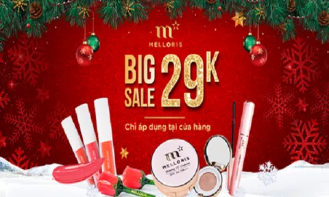 Melloris Việt Nam tri ân 2000 thỏi son giá 29k nhân dịp Giáng sinh