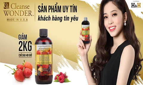 Cơ hội trở thành nhà phân phối Nước giảm cân và thanh lọc cơ thể Cleanse Wonder