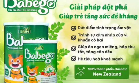 Sữa BABEGO – Đột phá chiết xuất Chùm Ngây giúp trẻ tăng đề kháng
