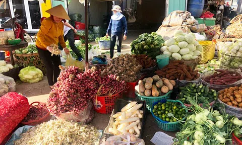 Lượng khách giảm 70%, tiểu thương chợ đầu mối tung hàng bán lẻ với giá buôn