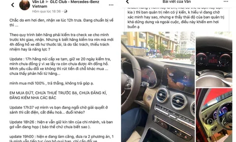 Long Biên – Hà Nội: Mercedes-Benz GLC 300 báo lỗi sau khi lăn bánh chưa đầy 40km