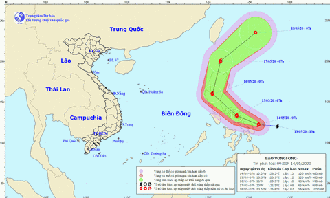 Tin bão VONGFONG giật cấp 14 và cảnh báo nắng nóng diện rộng trên cả nước