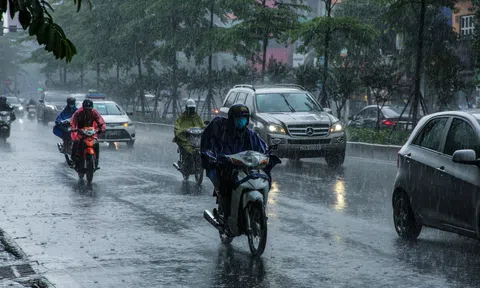 Miền bắc giảm nhiêt, mưa dông diện rộng