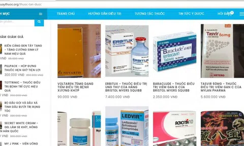 Cục quản lý dược cảnh báo về việc chào bán thuốc kê đơn trên mạng