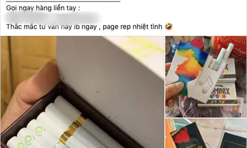 Thuốc lá “phê hơn cỏ Mỹ, 3 hơi lên 9 tầng mây” được rao bán công khai, giao hàng tận nơi