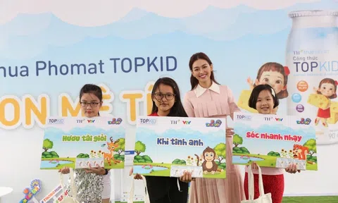 Á hậu Tường San cùng khám phá các trò chơi sáng tạo từ cây, hoa lá với trẻ