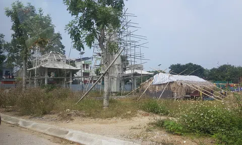 Thị trấn Nông Cống - Thanh Hóa: Thi công Đài tưởng niệm khi chưa hoàn thiện thủ tục pháp lý