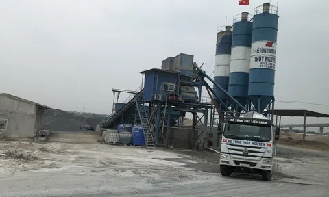 Trạm trộn bê tông không phép, hoạt động bất chấp quy định